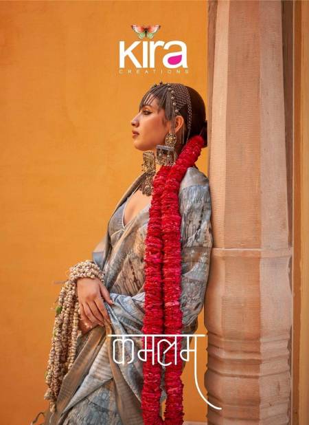 Kamalam By Kira Tusser Spun Casual Wear Saree Orders In India